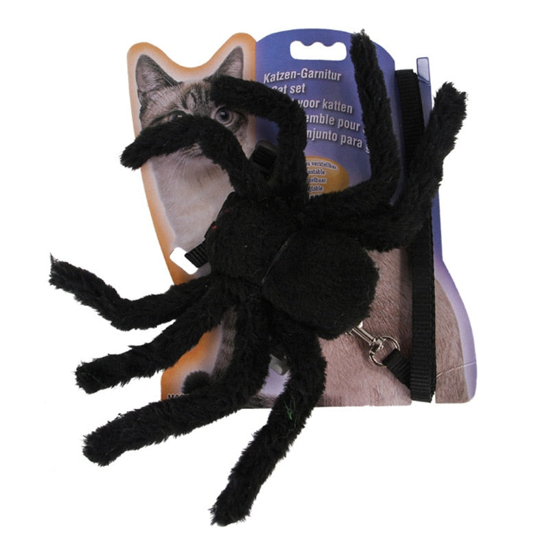 Halloween Pet Spider Clothes Simulation Black Spider Puppy Cosplay Costume For Dogs Cats Party dress Cosplay Funny Outfit