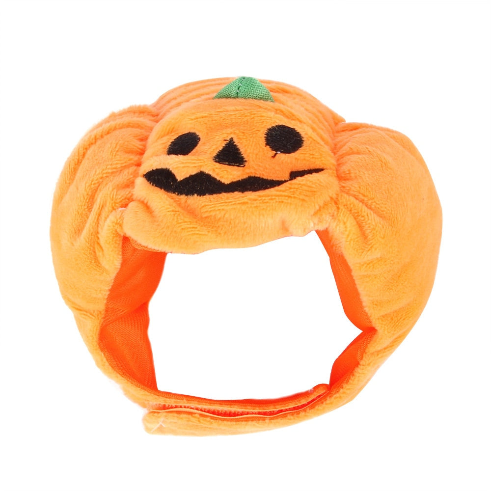 Halloween Costume Dog Hat for dogs Pumpkin Hat Pet Dog Accessories For Small Dogs Kitten Teddy Funny Dog Hat Winter Cat Hat