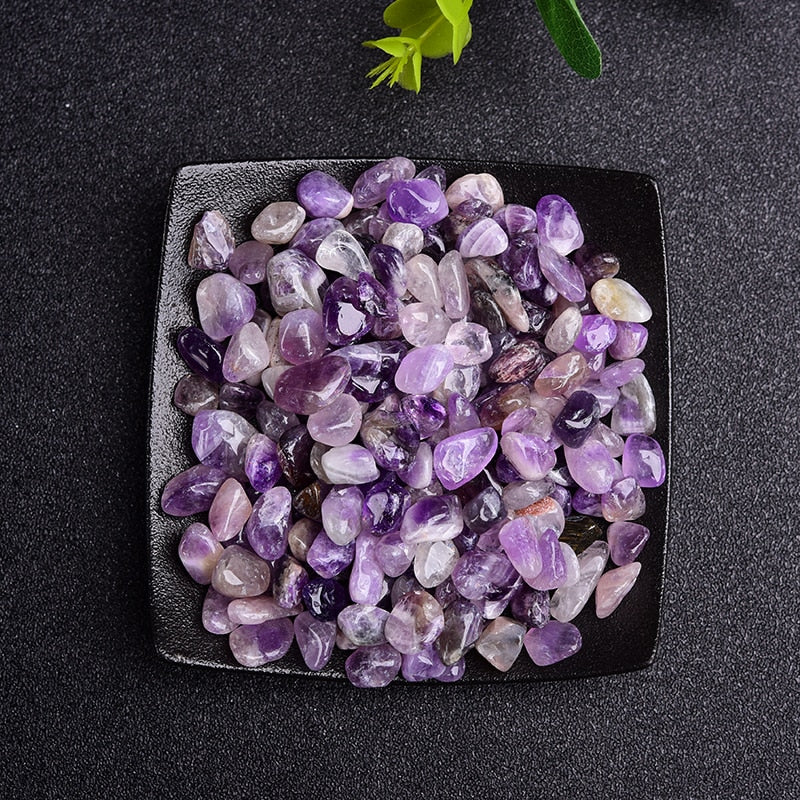 50/100g Natural Crystal Amethyst Agate Irregular Mineral Healing Stone Gravel Specimen Suitable For Aquarium Home Decor Crafts