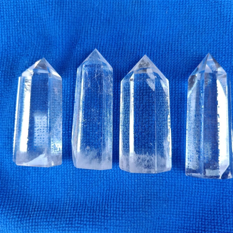 100% Natural White Fluorite Crystal Quartz Crystals Stones Point Healing Hexagonal Wand Treatment Wicca Meditation