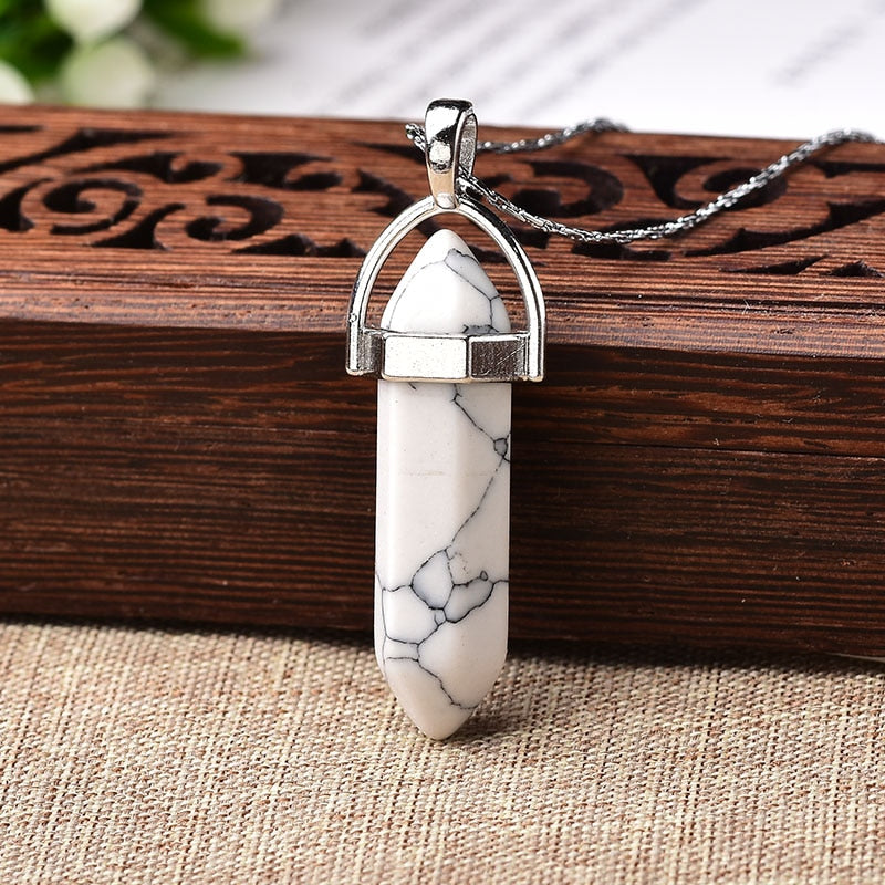 1PC Natural Crystal Rose Quartz Crystal Point Pendant Mineral Jewelry Couple DIY Lovers Gifts For Men Women Jewelry Necklace