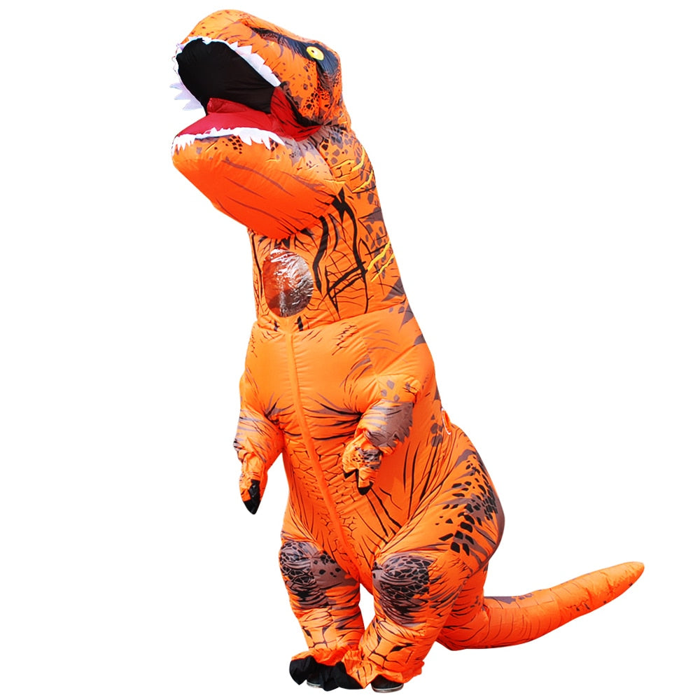 Hot T-Rex Dinosaur Inflatable Costume Purim Halloween Party Cosplay Fancy Suits Mascot Cartoon Anime Dress for Adult Kids