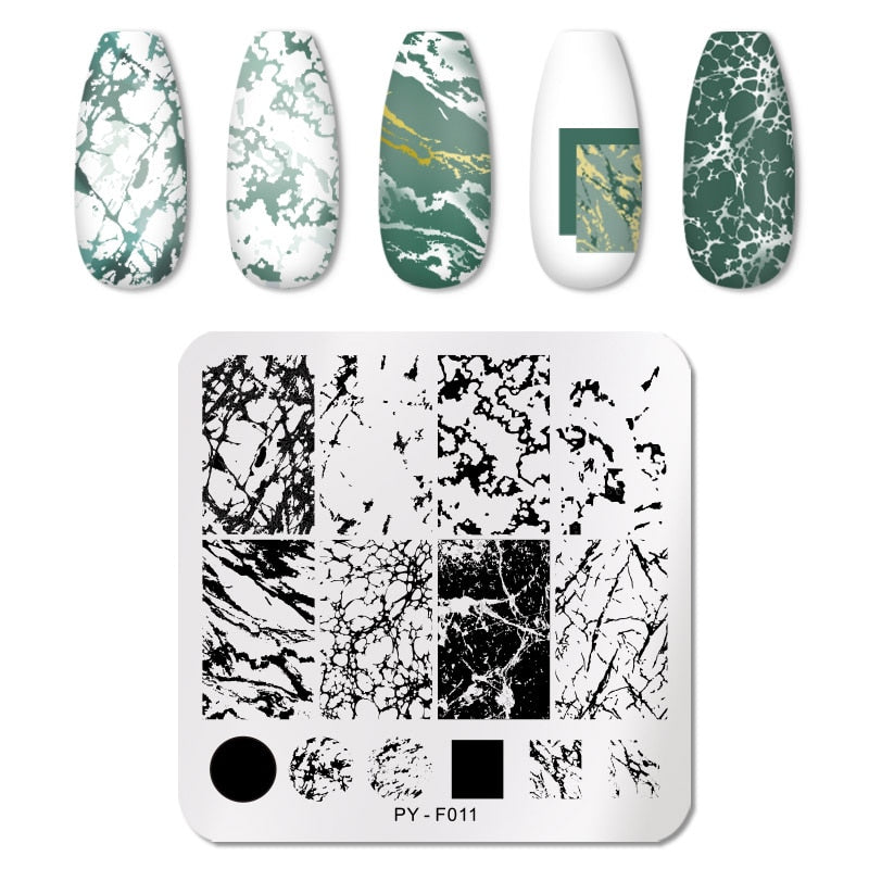 PICT YOU Halloween Nail Stamping Plates Snowflake Festival Pattern Nail Art Image Plates Stainless Steel Nail Art Plate Stencil