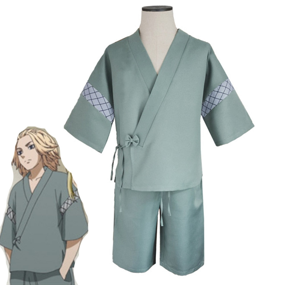 Anime Tokyo Revengers Sano Manjiro Cosplay Costume Unisex Tokyo Manji Gang Mikey Jacket Cloak Pants Halloween Party