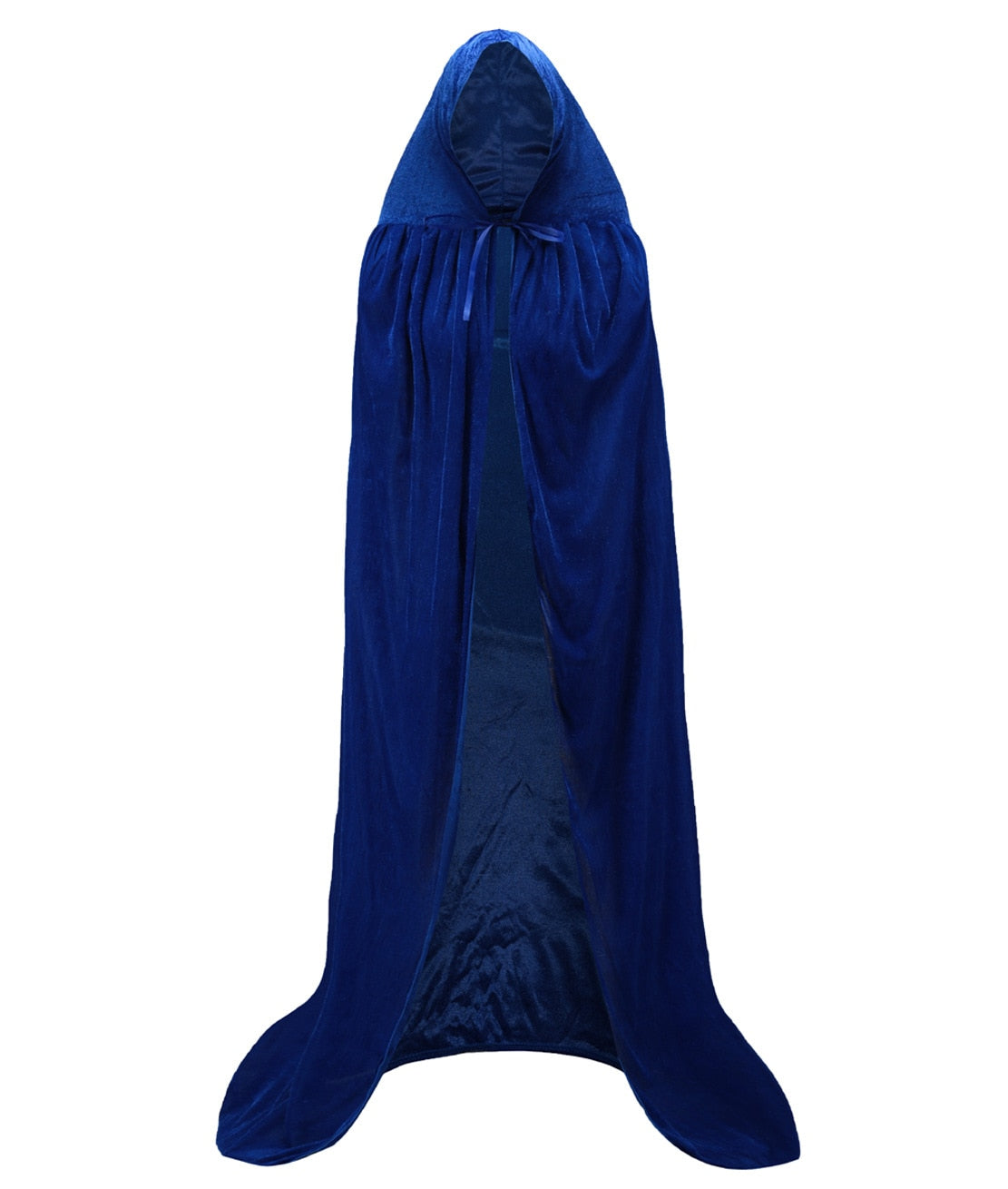 2XL Halloween Costume Unisex Cosplay Death Cape Long Hooded Cloak Wizard Witch Medieval Cape S-XL Black White Red Coffee Blue