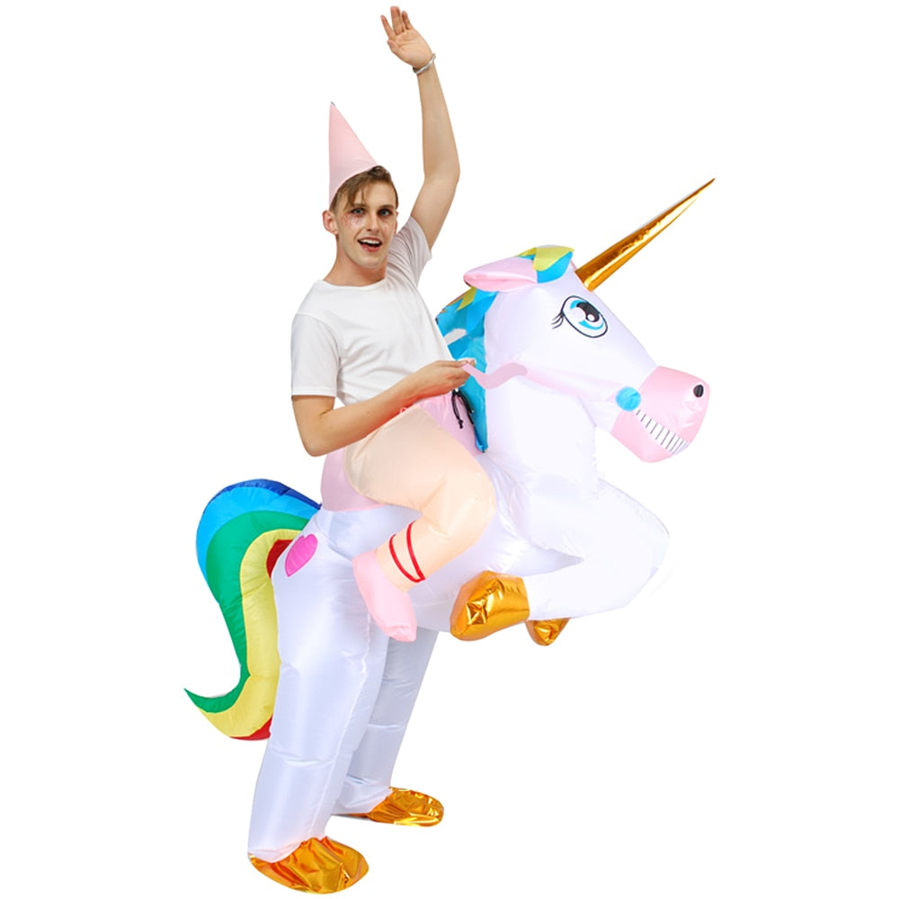 Hot Adult Kids Alien Dinosaur Inflatable Costume Unicorn Anime Dress Suit Halloween Christmas Purim Party Cosplay Costumes