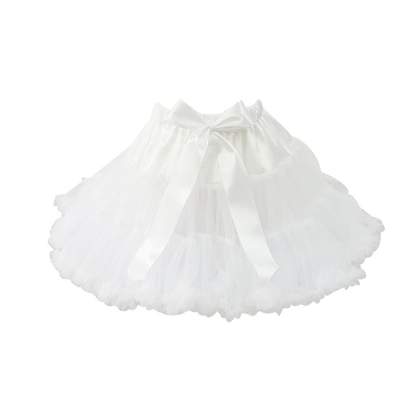 White Short Women Tulle Halloween Petticoat Crinoline Vintage Wedding Bridal Petticoat Underskirt Rockabilly Tutu