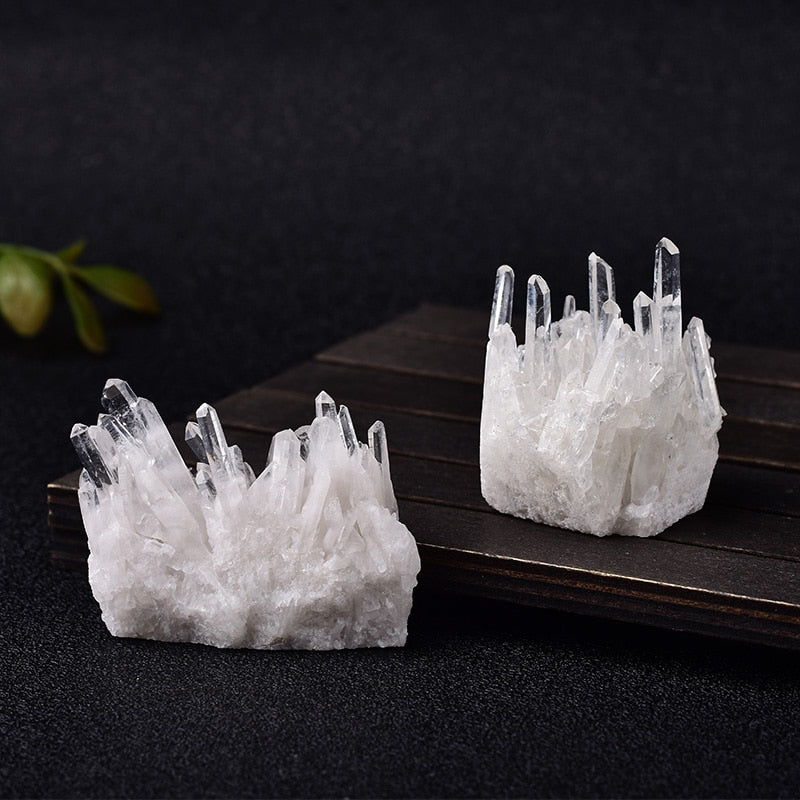 1PC Natural Crystal Cluster Raw Quartz White Reiki Healing Stones Crystal Point Specimen Home Decoration Raw Crystals Minerales