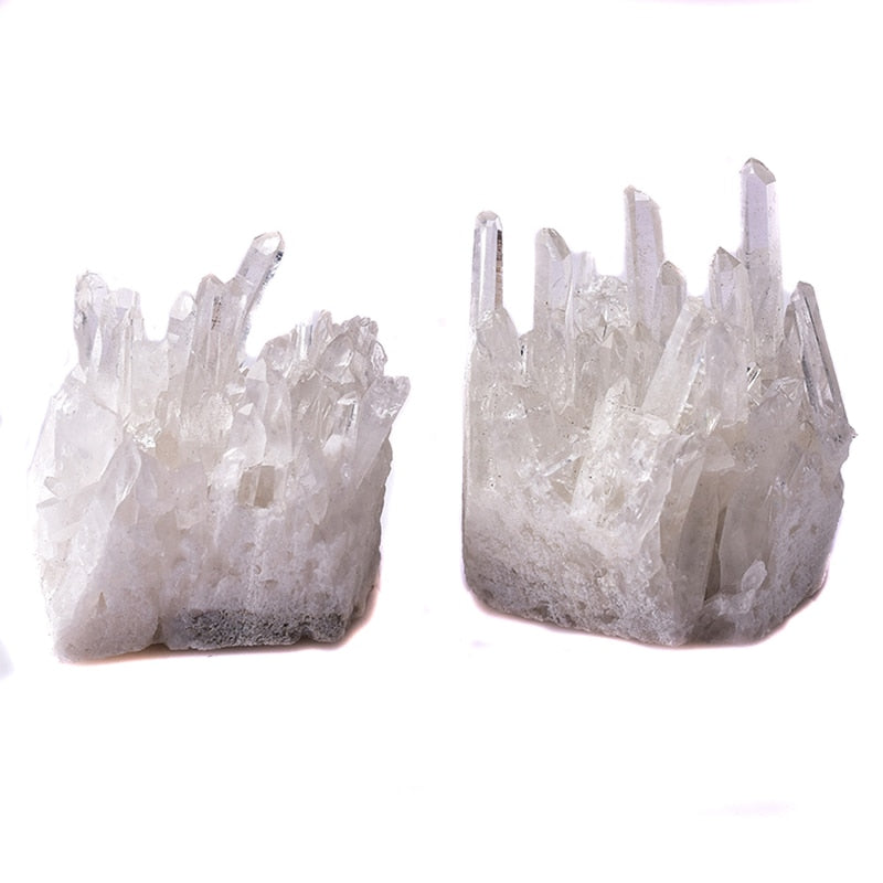 1PC Natural Crystal Cluster Raw Quartz White Reiki Healing Stones Crystal Point Specimen Home Decoration Raw Crystals Minerales