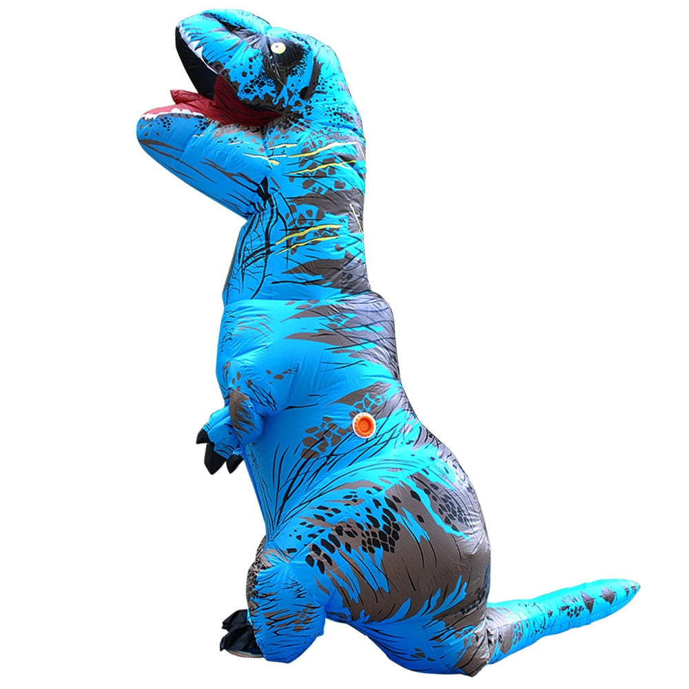 Hot T-Rex Dinosaur Inflatable Costume Purim Halloween Party Cosplay Fancy Suits Mascot Cartoon Anime Dress for Adult Kids