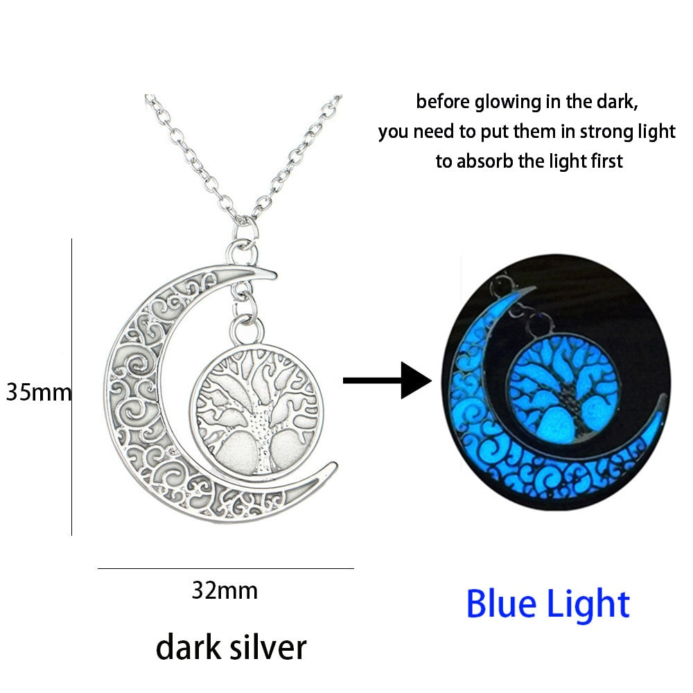 Luminous Glowing Arrow Pendant Necklace Knight Spear Necklace Glow In The Dark Pike Necklace for Women Men Halloween Gift