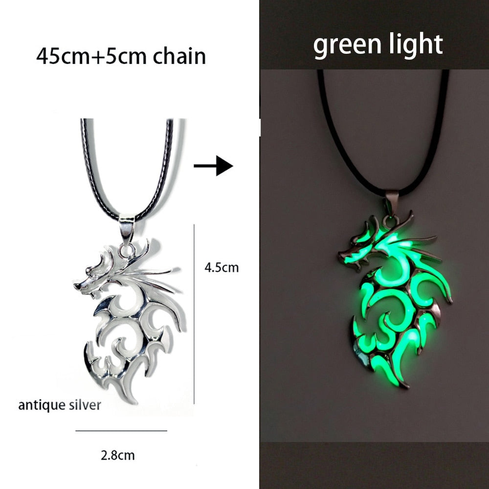 Luminous Glowing Arrow Pendant Necklace Knight Spear Necklace Glow In The Dark Pike Necklace for Women Men Halloween Gift