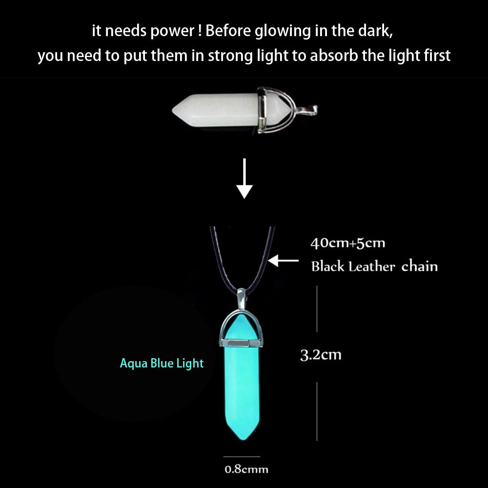 Luminous Glowing Arrow Pendant Necklace Knight Spear Necklace Glow In The Dark Pike Necklace for Women Men Halloween Gift