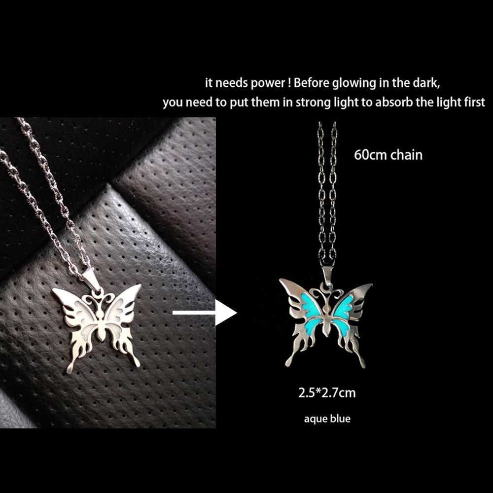 Luminous Glowing Arrow Pendant Necklace Knight Spear Necklace Glow In The Dark Pike Necklace for Women Men Halloween Gift