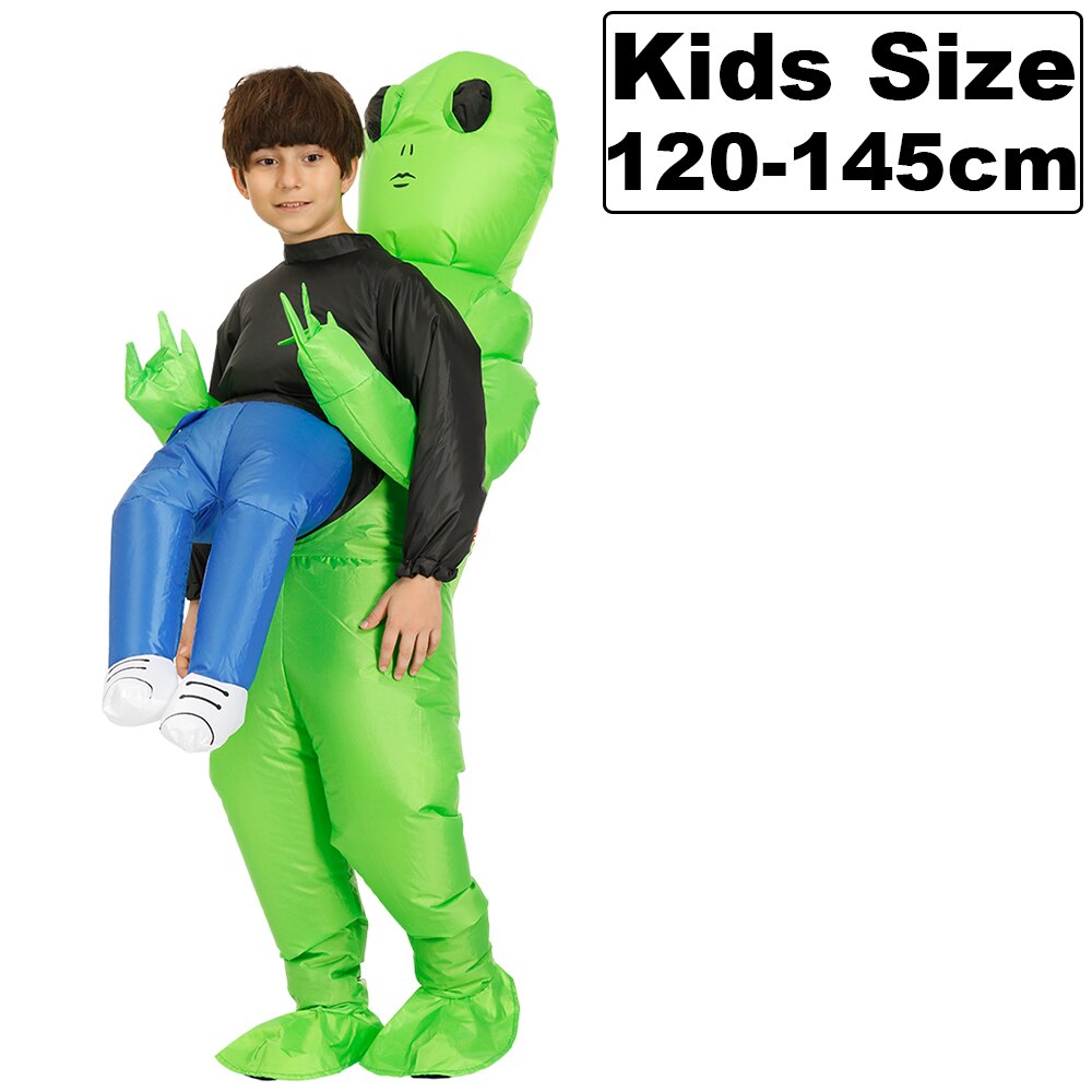 Adult Kids Astronaut Alien Inflatable Costumes Funny Mascot Cartoon Anime Fancy Dress Suit Purim Halloween Party Cosplay Costume