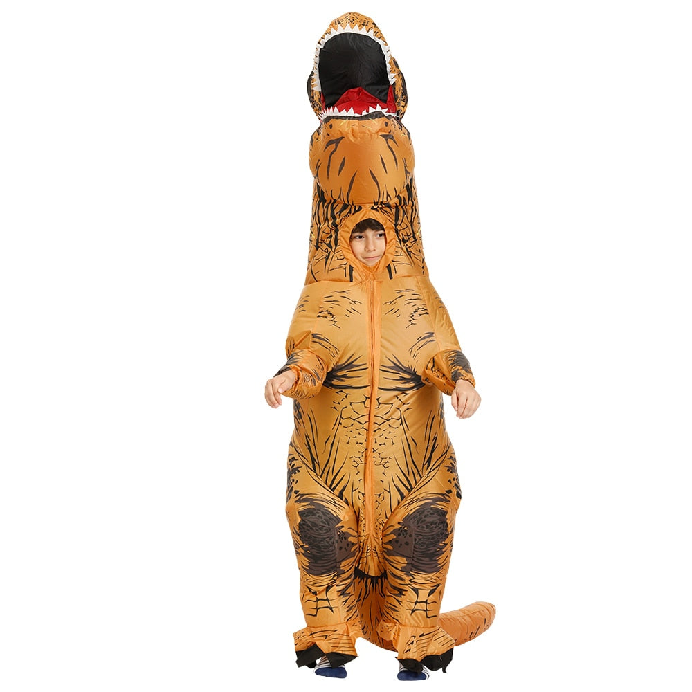 Hot T-Rex Dinosaur Inflatable Costume Purim Halloween Party Cosplay Fancy Suits Mascot Cartoon Anime Dress for Adult Kids