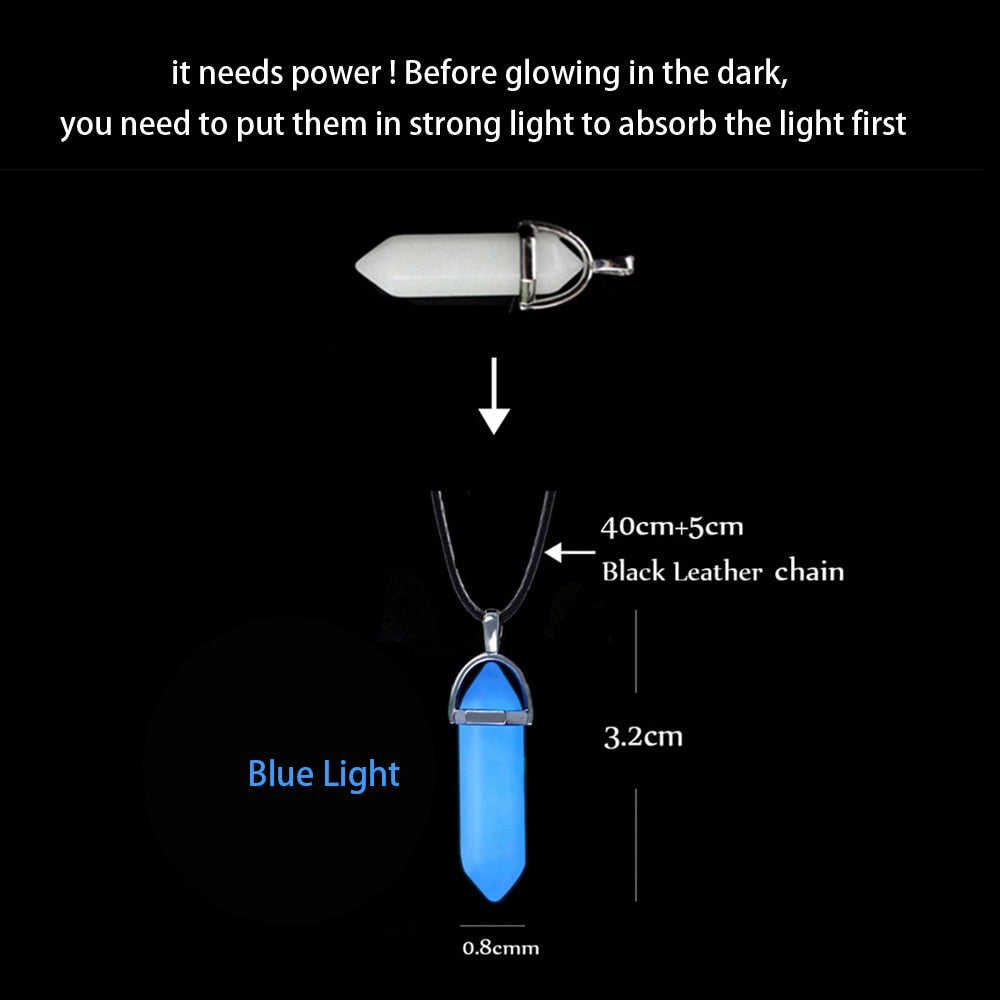 Luminous Glowing Arrow Pendant Necklace Knight Spear Necklace Glow In The Dark Pike Necklace for Women Men Halloween Gift