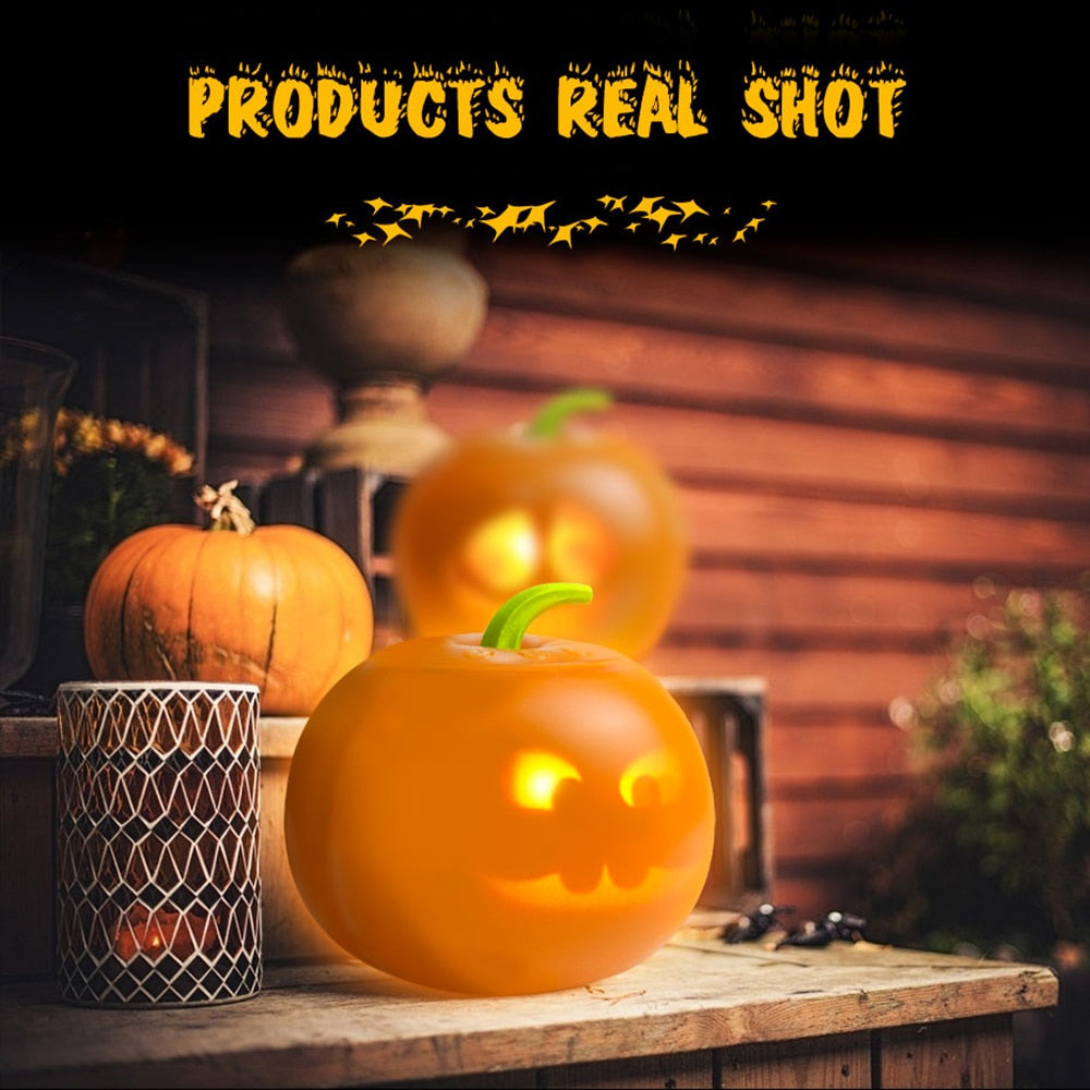 2022 New Halloween Pumpkin Projection Lamp Animated Talking and Singing LED Light for Festive Home Party Decorations