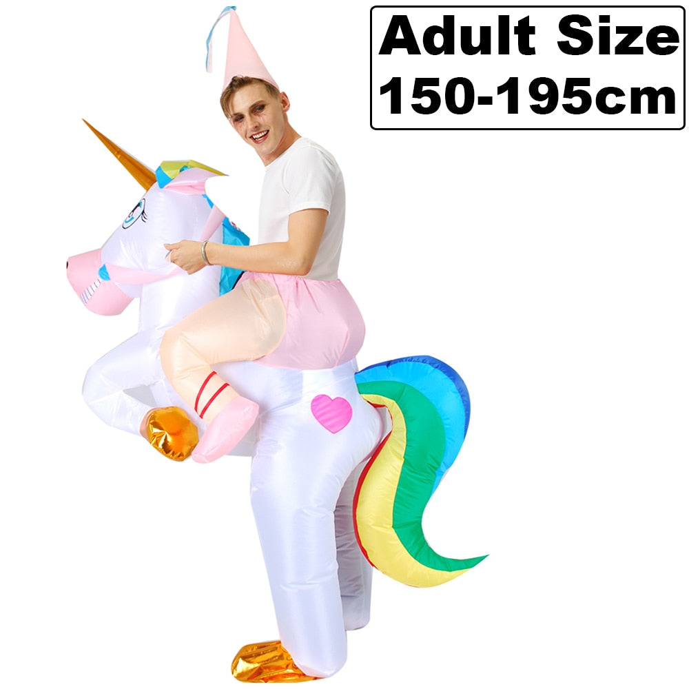 Hot Adult Kids Alien Dinosaur Inflatable Costume Unicorn Anime Dress Suit Halloween Christmas Purim Party Cosplay Costumes