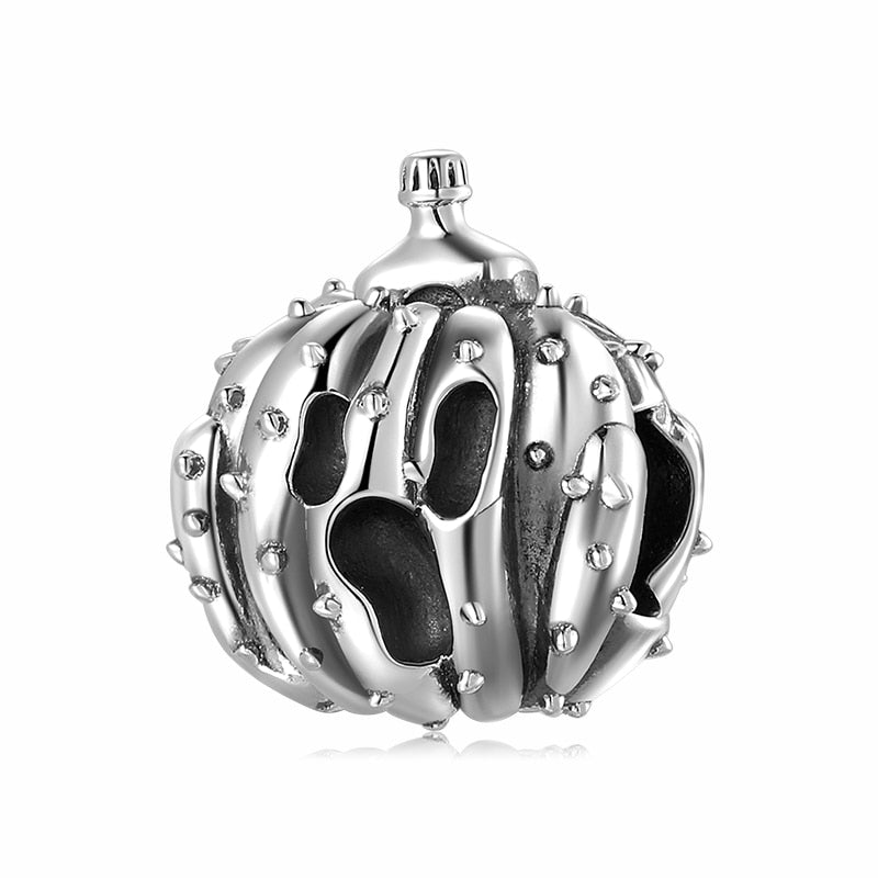 Silver 925 Western Cowboy Hat Boots Halloween Pumpkin Shape Beads Charms Fits Original Bracelets Making Designer Charms Jewelry