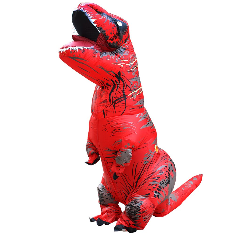 Adult Kids Dinosaur Inflatable Costumes T-Rex Anime Suit Party Cosplay Carnival Halloween Costume For Man Woman