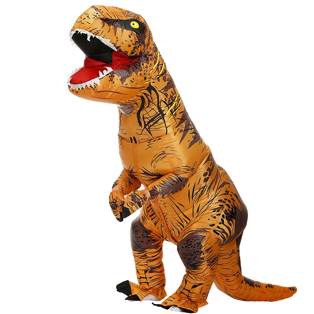 Adult Kids Dinosaur Inflatable Costumes T-Rex Anime Suit Party Cosplay Carnival Halloween Costume For Man Woman