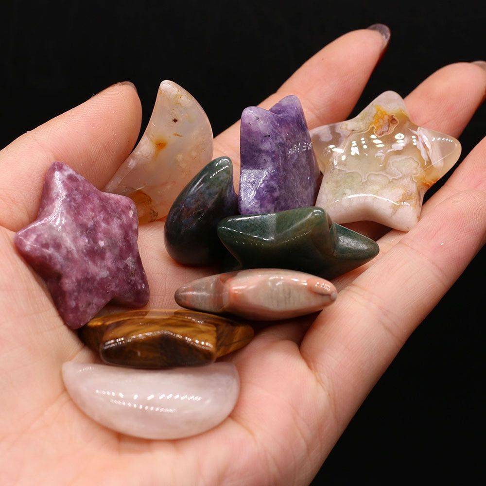 Natural Stone Amethyst Powder Crystal Star Shape Mineral Specimen Gemstone Agate Fish Tank Jewelry Home Decoration Ornaments