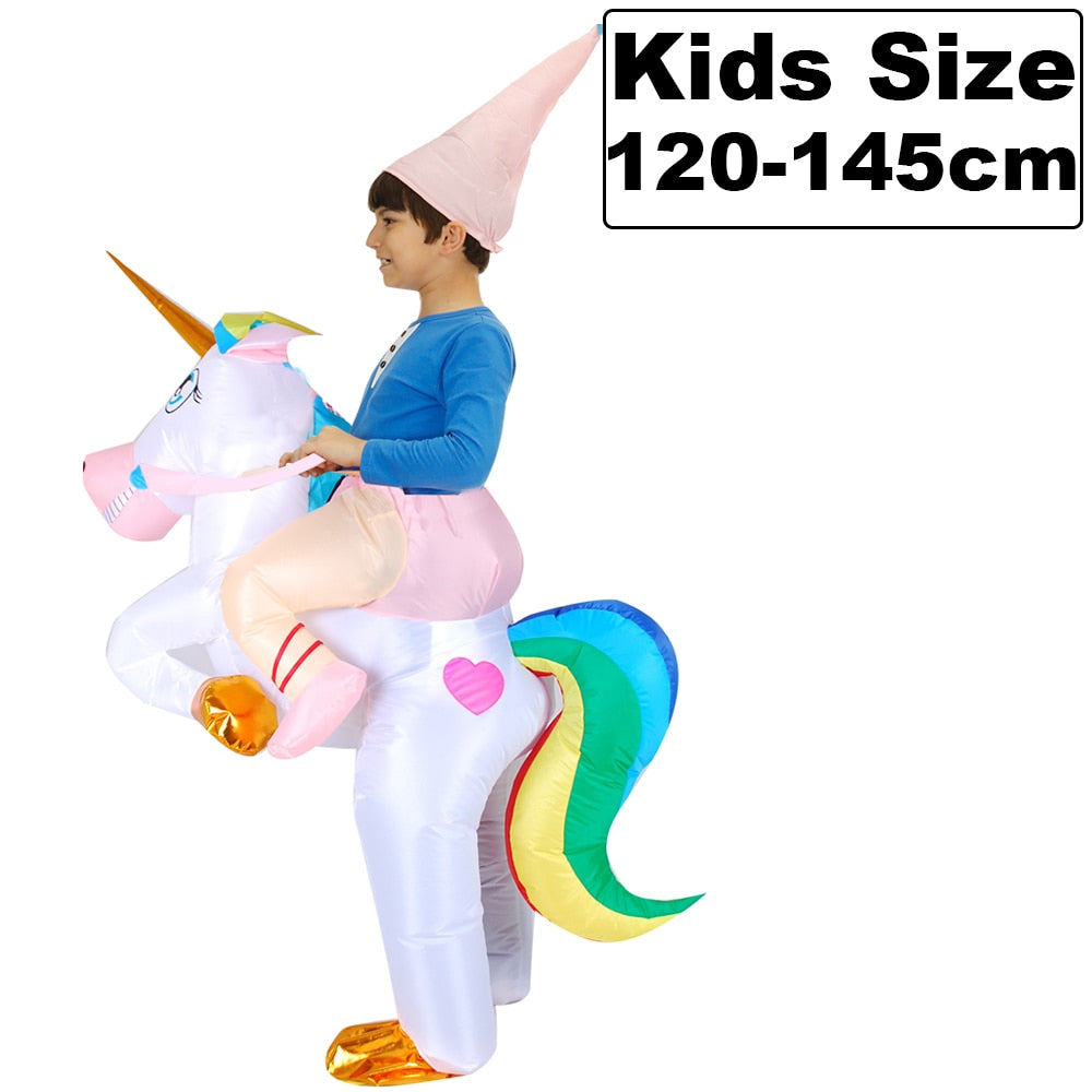 Hot Adult Kids Alien Dinosaur Inflatable Costume Unicorn Anime Dress Suit Halloween Christmas Purim Party Cosplay Costumes