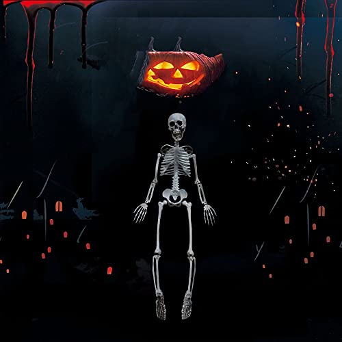 90cm Halloween Skeleton Full Body with Movable Joints for Halloween Decoration (90cm)