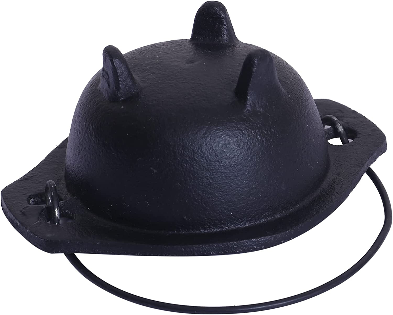 Cast Iron Witches Cauldron with Handle Ideal for Smudging Incense Burning, Halloween Decoration, Candle Holder Smudging Bowl Fire Proof Calderon Witch with Free Altar Cloth (4.5 Inches)